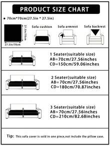 1件加厚绗缝法兰绒沙发垫，宠物友好型防污防滑沙发套，秋冬季防刮沙发保护套，适用于L型组合沙发和1/2/3/4座沙发（单件出售） - 米色 - 查看 2
