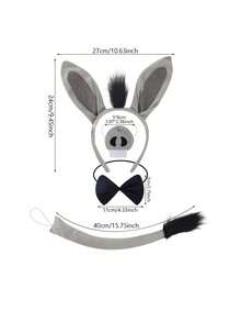 Sản phẩm mới bán chạy nhất: Băng đô hình con lừa cho tiệc tùng, tiệc chiêu đãi, biểu diễn sân khấu, trang phục, phụ kiện đội đầu hình động vật thời trang cá nhân hóa. - Con lừa nhỏ - Xem 1