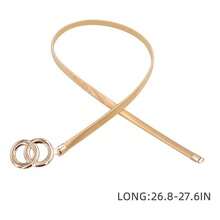 TendenciaCinto Elástico Delgado Estilo Vintage Diseño CircularCalidad premium - Plateado - Ver 4