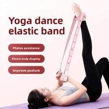 1 pieza Banda de resistencia para piernas y glúteos con diseño de bucle, bandas de ejercicio elásticas para entrenamientos en casa, entrenamiento muscular, estiramiento y yoga, 3 niveles de bandas de resistencia - Multicolor - Ver 5