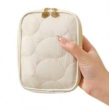 简约小巧唇膏袋，便携旅行化妆品收纳包 - 彩色 - 查看 2