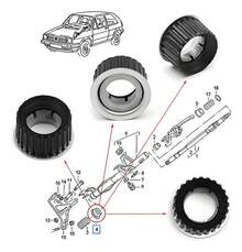 TendenciaBalero Columna De Volante Caribe Atlantic Golf Jetta Mk2Calidad premium - 1 - Ver 5
