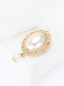 奢华珍珠巴洛克吊坠胸针 - 宫廷风格别针，男女皆宜，休闲派对珠宝配饰/朋友礼物徽章装饰 - 巴洛克 - 查看 4