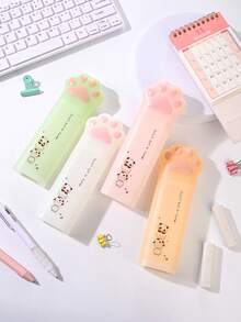 1 hộp đựng bút hình móng mèo dễ thương tinh tế, hộp đựng văn phòng phẩm học sinh, hộp bút có chân đế, di động, dung tích lớn. - Nhiều màu - Xem 8