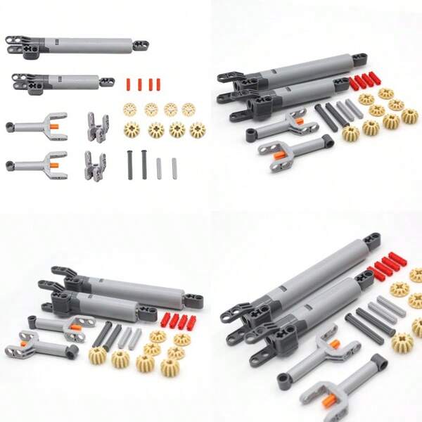 22PCS Hydraulic Pump Kit Compatible With Mainstream Technic Parts Gear And Axle Set For Building Blocks Modeleducational Toy