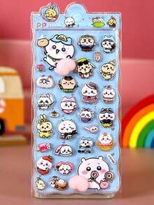 3D卡通泡泡贴纸，抽象风格，适用于头盔装饰、工艺书制作、汽车装饰、派对装饰、剪贴簿、笔记本电脑、行李箱、吉他、水瓶、手机壳和时尚装饰。（包装底色随机） - 彩色 - 查看 3