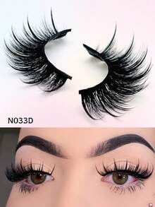 MKHLINA Wet Look Manga Lashes,Handmade Faux Mink Luxury False Eyelashes,Fluffy Wispy And Soft Fake Lashes Reusable,Makeup Extensions For Beginners-Friendly Strip Lashes - Black - View 7