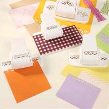 1pc DIY Lace Embossing Machine, Artistic Hole Punch, Cute Edging Tool, Scrapbooking Hole Punch