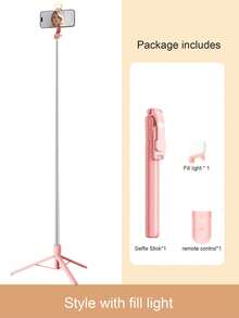 STICKMAG 1.7米/0.7米无线蓝牙自拍杆三脚架，带LED补光灯，无线遥控360°旋转手机支架，兼容 16/15/14/13/12/11e/Max/Pro/Xs/Xr/X/Plus、Galaxy S25/S24/S23/S22 Ultra和安卓智能手机、GoPro，适合旅行和自拍，情人节情侣摄影工具 - 彩色 - 查看 22