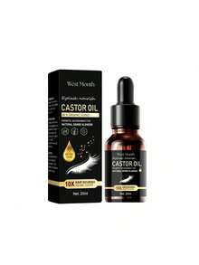 West Month Castor Oil Eyelash Serum Dense Moisturizing Natural Lengthening Black Curling Gentle Eyelash Serum - 1 CÁI - Xem 6