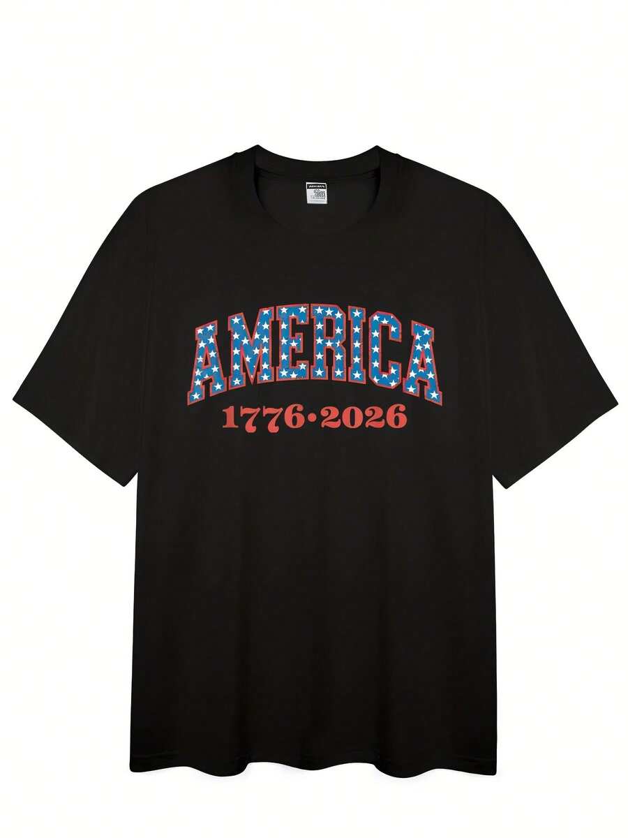 Men T-Shirts - 黑色 - 查看 1