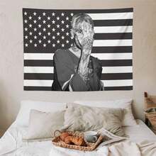 1PC Singer Lil Music Peep Decorates Tapestries, Perfect Gifts For Fans, Album Posters, Suitable For Indoor And Outdoor Use, Suitable For Dormitory, Bedroom, Living Room, Party Decoration - Multicolor - View 7