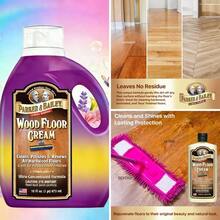 Parker & Bailey Wood Floor Cream For Hardwood, Laminate & Faux Floors, Shine Restorer & Cleaner For Home, Cuts Grease, 16 Oz - 16 Ounce (Pack of 1) - 查看 1