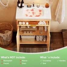31" Bathroom Vanity And Sink CombosSmall Space Bathroom Storage With 2 Doors Single Sink Bathroom Vanities White 31"*18.5"*35.4" - 31.5"18.5"35.5" - View 5