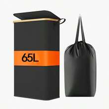 65L/50L Rolling Laundry Basket With Lid, Suitable For Dorm & Home Decor, Large Slim Clothes Hamper With Removable Bamboo Frame Bag