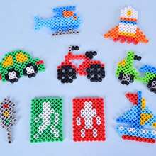 500颗/袋 10毫米熔珠 超大孔珠 手工珠宝制作材料 - 熔珠 像素拼图珠 创意工艺 - 珠宝设计师的理想之选 - 彩色 - 查看 10