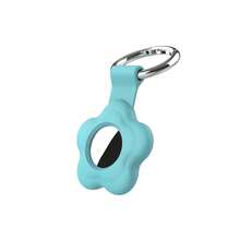 1pc Flower Shaped Silicone Protective Case With Keychain, Compatible With Apple AirTag Tracker, For Backpack, Keys, Pets And Other Items Anti-Lost Protection