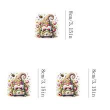 1个/2个/3个盛开的汽车小矮人热转印贴纸 - 混色乙烯基热压贴花，适用于T恤、牛仔裤、口罩、背包 - DIY季节性装饰、家居装饰、节日服装定制，易于粘贴，经久耐用