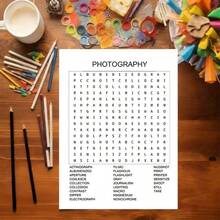 Retour à l'école ! Livre de mots croisés, reliure spirale double 22 pages, convient aux adultes et aux personnes âgées - plus de 500 mots, police de caractères large, vocabulaire le plus récent, avec générateur de mots, améliore la mémoire et la cognition, cadeau pour les parents retraités, la Saint-Valentin, la Fête des Mères, Noël (police de caractères large) - A4 - Voir 5