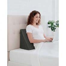 Almohada de Cuña, Cojín Triangular Antirreflujo, Soporte de Espalda, Almohada para Piernas, Ronquidos o Post Cirugía, Leer/Ver TV, Funda Lavable, Almohada Embarazo, Respaldo para Cama,38953632 - Multicolor - Ver 5