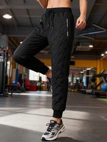 女士高腰保暖抓绒紧身裤 - 冬季保暖瑜伽裤，弹力运动跑步紧身裤，适合跑步和健身 - 黑色 - 查看 10