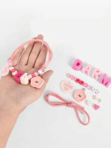 1 Pet Letter Woven Anti Loss Collar, Cute Cartoon Necklace For Cats And Dogs, Anti Lost Pet Collar - Multicolor - View 8