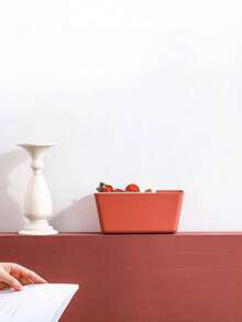 2-Tier Candy & Snack Tray, Household Watermelon Seed Cracker Holder, Square Fruit Plate - Multicolor - View 10