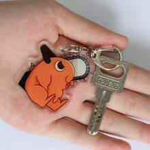 TendenciaChainsaw Man G Llavero Acrílico Doble Vista Anime KawaiiCalidad premium - Haciendo D - Ver 5