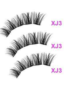 120pcs Cartoon Style Thick Eyelash Extensions, DIY Eyelash Cluster, Individual Eyelash Extensions For Home Use