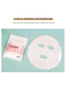 200/100pcs Disposable Plastic Facial Mask Applied To Beauty Salons For Household Wet Compress Fresh-Keeping And Moisturizing PE New Material Transparent Facial Fresh-Keeping Film