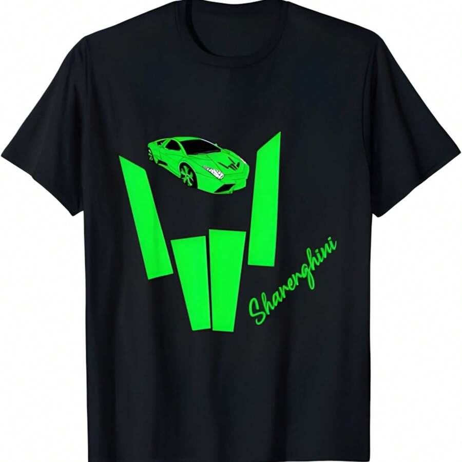 Kids Sharerghini, Sharerghini Birthday Gifts, Shareghini T-Shirt - Black - View 1