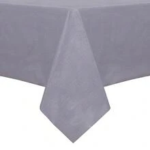 Sancua 1OO% Waterproof Rectangle PVC Tablecloth - 54 X 54 Inch - Oil Proof Spill Proof Vinyl Table Cloth, Wipe Clean Table Cover For Dining Tables, Buffet Parties And Camping, Grey - Grey54inchx54inchSquare - View 1