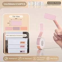 Niimbot 白色/电缆/圆形/透明热敏标签贴纸，防水防紫外线纸，适用于 D11 D110 迷你打印机标签机 - 彩色 - 查看 16