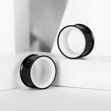 2个不锈钢喇叭形耳钉，男女通用，低过敏性，女士佳礼 - round - 查看 69