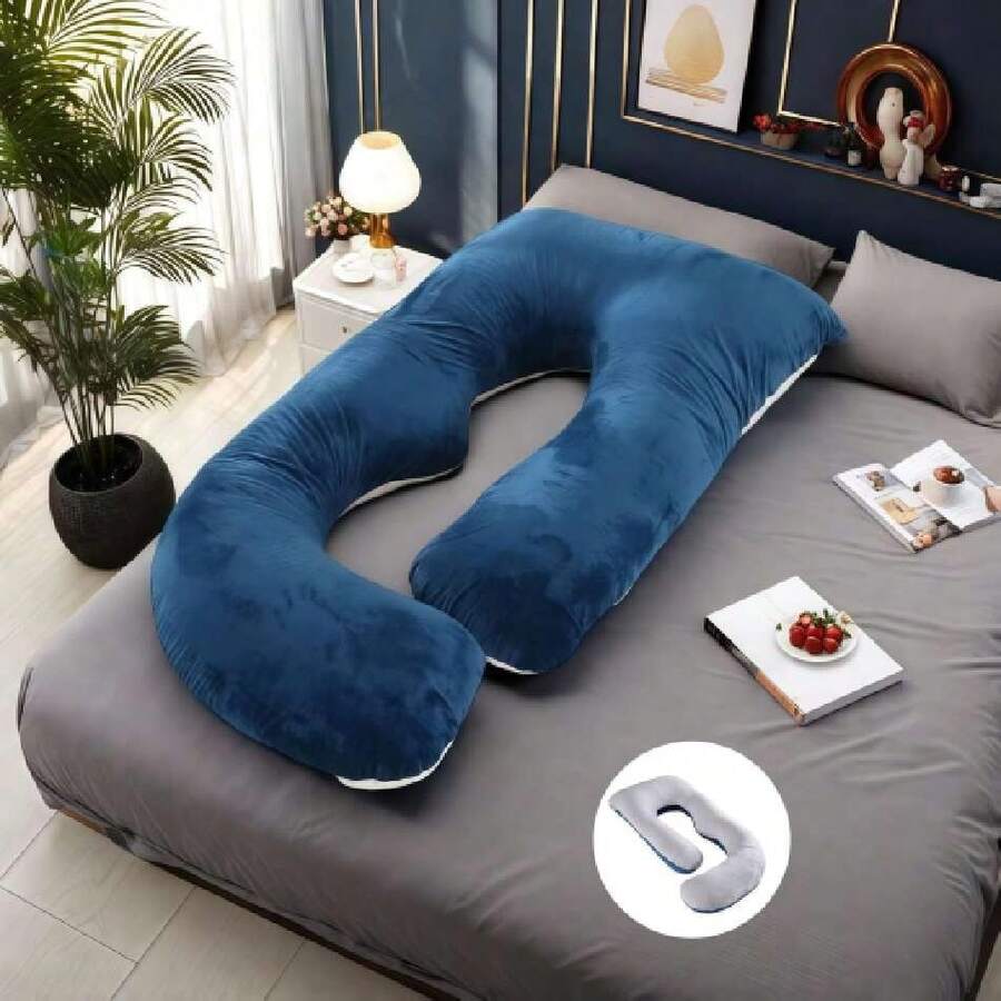 Maternity Pillows - Blue and White - View 1