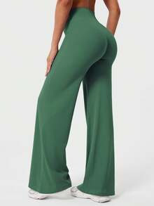 YEOREO Workout Leggings Womens No Front Seam Straight Leggings  31.5" High Waist Buttery Eddiy Gym Yoga Pants Summer Clothes For Women - 暗綠 - 查看 7