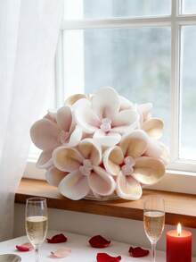 1pc Multi-Use Flower Ball Silicone Mold - Durable Heat-Resistant For Candle/Soap/Resin Easter/Valentine's Day Wedding Souvenir Women's Handmade Gift - White - View 3