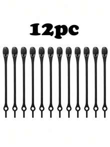 12个装宽松鞋带扣,个性化弹性硅胶鞋带免系鞋带扣 - 彩色 - 查看 13