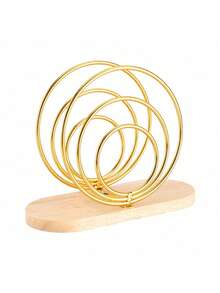 1个/2个北欧风木底座金属餐巾架，立式金属纸巾盒，桌面装饰配件，适用于家庭、餐厅、酒店、咖啡馆和学校用品