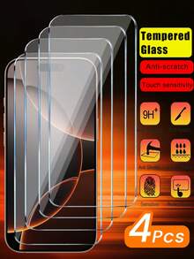 4 Packs Clear Tempered Glass Screen Protector For IPhone 16 PRO MAX 17 Pro Max 16 17 17 Pro 16 Pro 15 Pro Max 15 15 Pro 15 Plus 14 13 12 11 Pro Max [9H Hardness] - HD Screen Tempered Glass, Anti-Scratch, Easy To Install [Fits Protective Case] [No Bubbles], Valentine's Day Gift - Clear - View 13