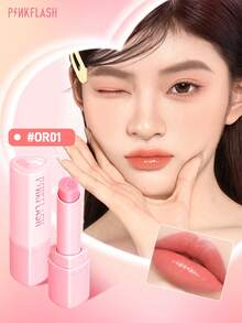 PINKFLASH唇膏，轻盈滋润，适合所有肤色 - #OR01 - 查看 2