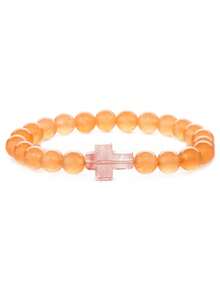 Natural Stone Turquoise, Volcanic Agate, Cross Bracelet, Popular Cross-Border E-Commerce Item - Bracelet - View 26