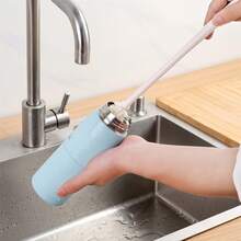 6pcs Long Handle Silicone Cleaning Brushes, Cup Brush, Detachable Cleaning Brush, Household Bottle Brush, Long Handle Brush, Tea Stain Remover Cup Brush, Cleaning Tools, Kitchen Cleaning Tools, 1/3/6pcs - Multicolor - View 5