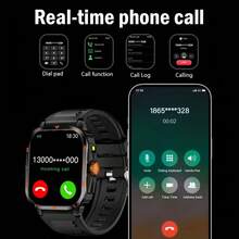 Smart Watch With Wireless Calling/Dialing, Message Reminders, Multi-Sport Modes, Pedometer, And Activity Tracking. Suitable For Fitness Use, 2.01-Inch TFT Screen, Customizable Watch Face Wallpaper, Music Playback, Remote Photography, Silicone Strap, Compatible With Android And IOS - 彩色 - 查看 3