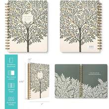 Compendium - Cuaderno en espiral - Good Things Are Always Beginning, cuaderno en espiral de diseño con 192 páginas forradas, reglas universitarias, 7.0 pulgadas de ancho x 9.25 pulgadas de alto(Las cosas buenas siempre comienzan) - Multicolor - Ver 1