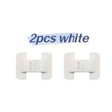 2pcs Self-Adhesive Safety Locks, No Drilling Needed, Universal Fridge Door Fixers, Drawer Storage Box Auto Lock, Plastic Lock For Unclosable Items, Double Lock Design To Prevent Opening, No Drilling Installation, Safe Anti-Open Lock