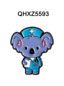 1pc/Set Koala Doctor Brooch Enamel Pins Custom Koala Tea 100% Certified Koala Brooches Backpack Lapel Badge Jewelry Gifts For Friends - Multicolor - View 15