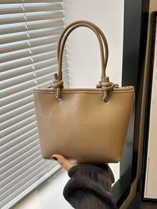 时尚休闲个性化手提包，简约女士小众单肩包，新款时尚斜挎水桶包 - 彩色 - 查看 7