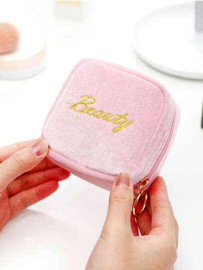 1 Pc Lipstick Storage Bag Mini Portable Waterproof Cosmetics Storage Bag Handheld Makeup Patch Bag