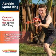 Aerobie Sprint Ring Outdoor Flying Disc, 10 Inches, Orange,39010133 - Morado - Ver 5